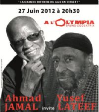 Ahmad Jamal et Yusef Lateef en concert. Le mercredi 27 juin 2012 à Paris. Paris. 